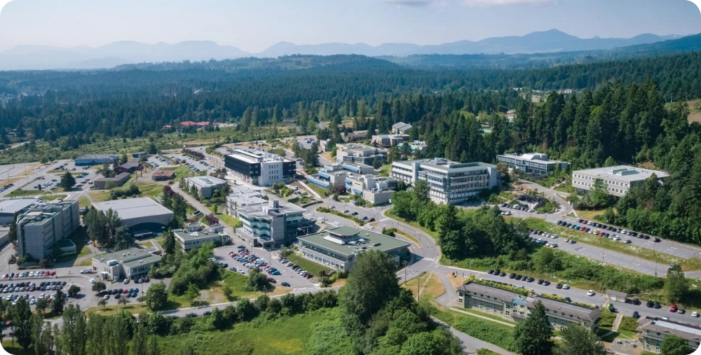 VIU’s scenic campus with ocean views